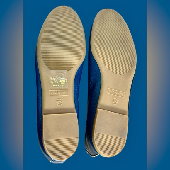 NWOB Everlane Italian Leather Day Glove Flats in Navy Blue, Size 8.5 - Picture 9 of 16